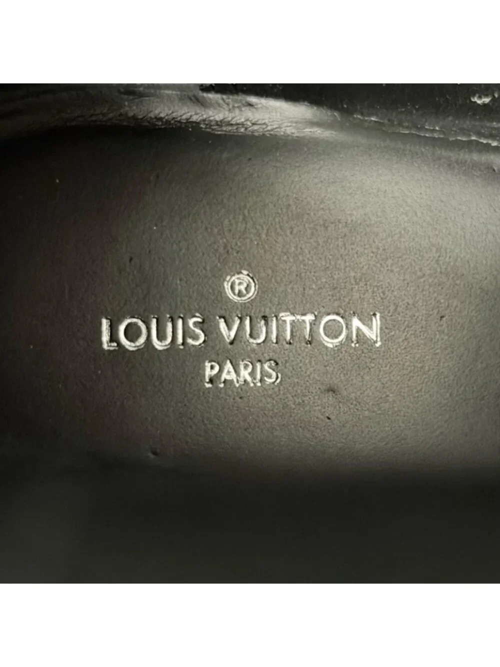 Louis Vuitton Leather LV Circle Logo Round Toe Flat Short Boots Black